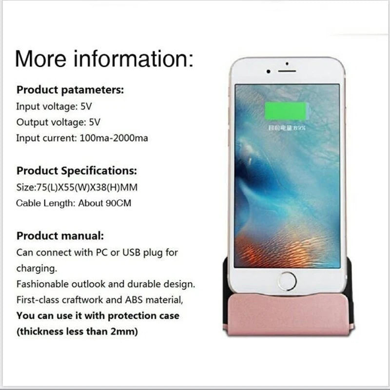 قاعدة شحن USB لسطح المكتب لأجهزة iPhone وXiaomi وSamsung والمزيد