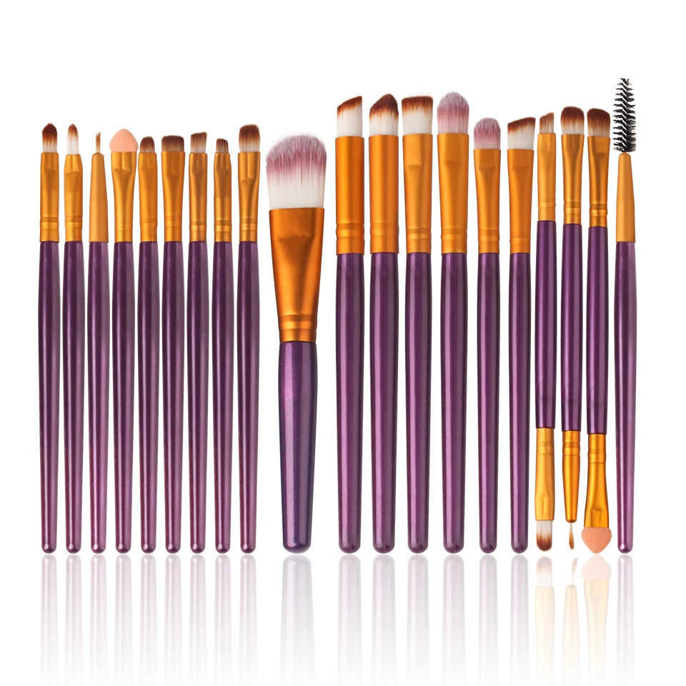 NEWCOME 20PCs Makeup Brush Set Cosmetict Makeup For Face Make Up Tools Women Beauty Professional Foundation Blush Eyeshadow