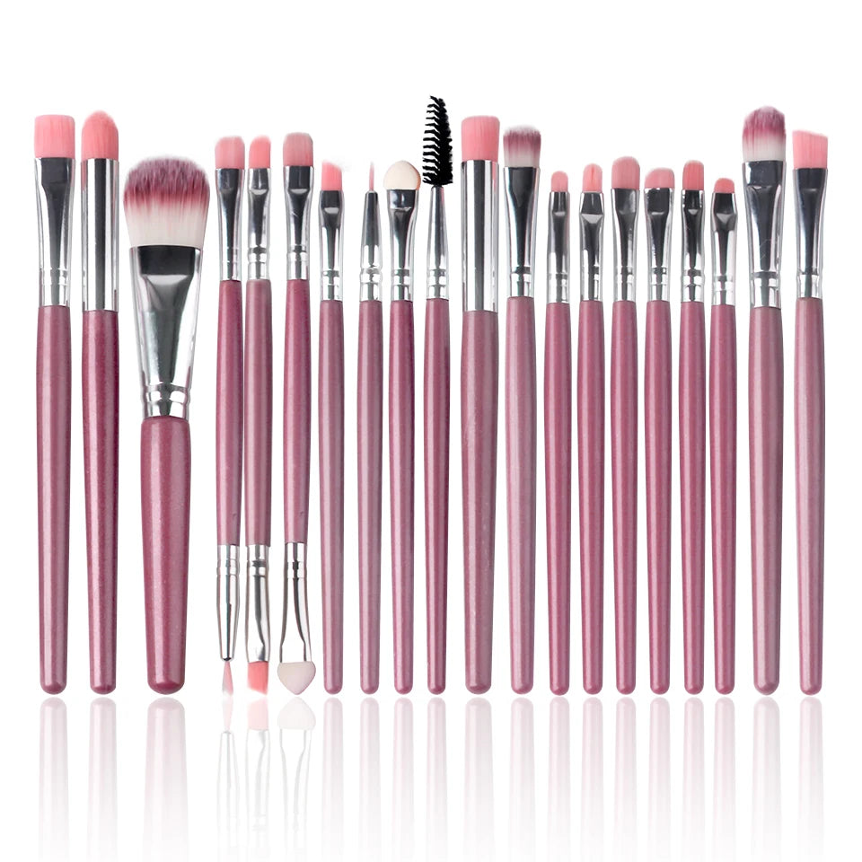 NEWCOME 20PCs Makeup Brush Set Cosmetict Makeup For Face Make Up Tools Women Beauty Professional Foundation Blush Eyeshadow