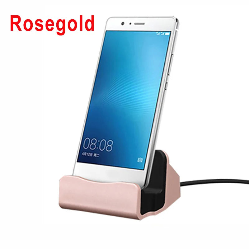 قاعدة شحن USB لسطح المكتب لأجهزة iPhone وXiaomi وSamsung والمزيد
