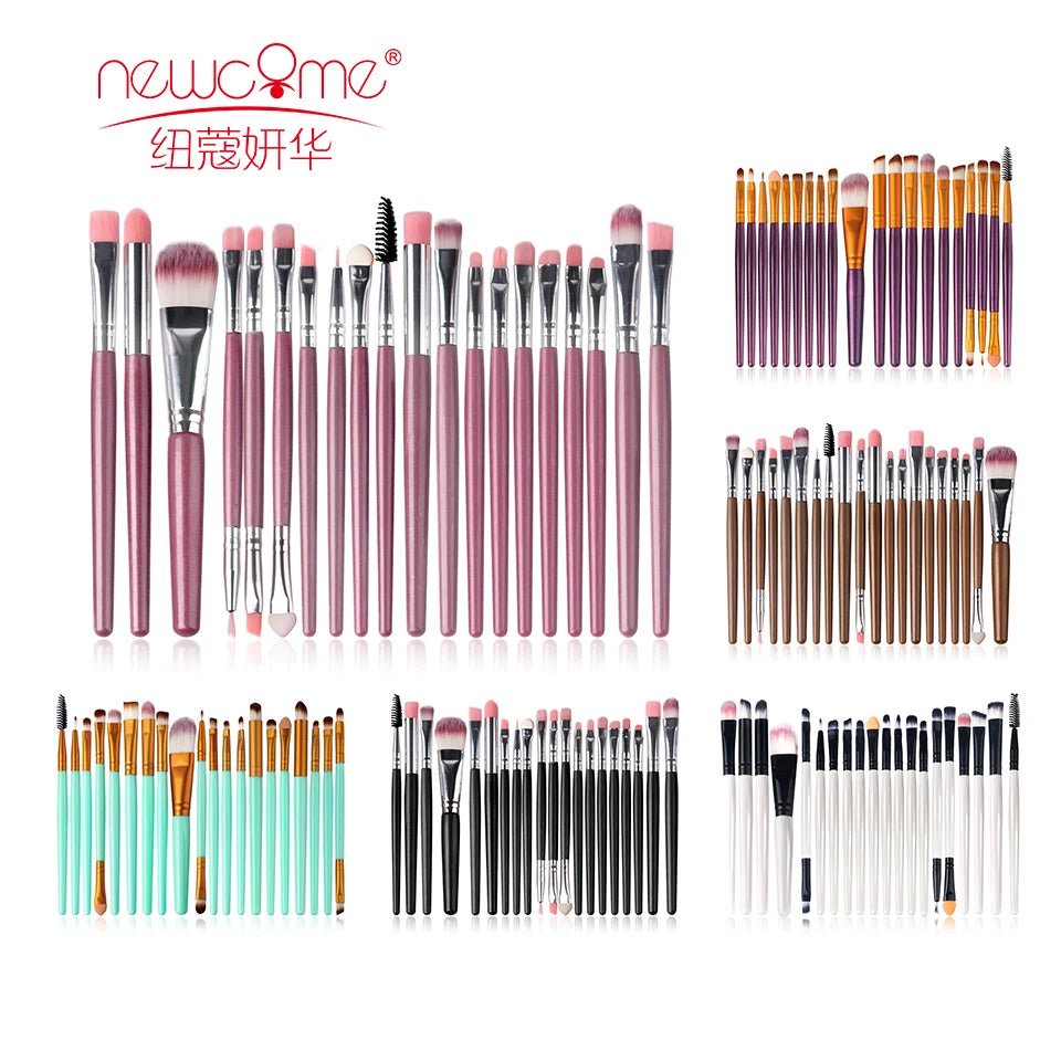 NEWCOME 20PCs Makeup Brush Set Cosmetict Makeup For Face Make Up Tools Women Beauty Professional Foundation Blush Eyeshadow