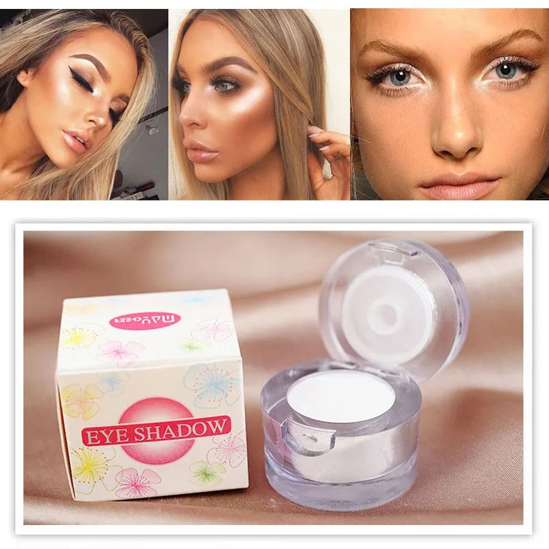 Long Lasting Eye GLitter Powder Face Highlighter Makeup White Brightener Glitter Powder Eye Shadow Base Cosmetic