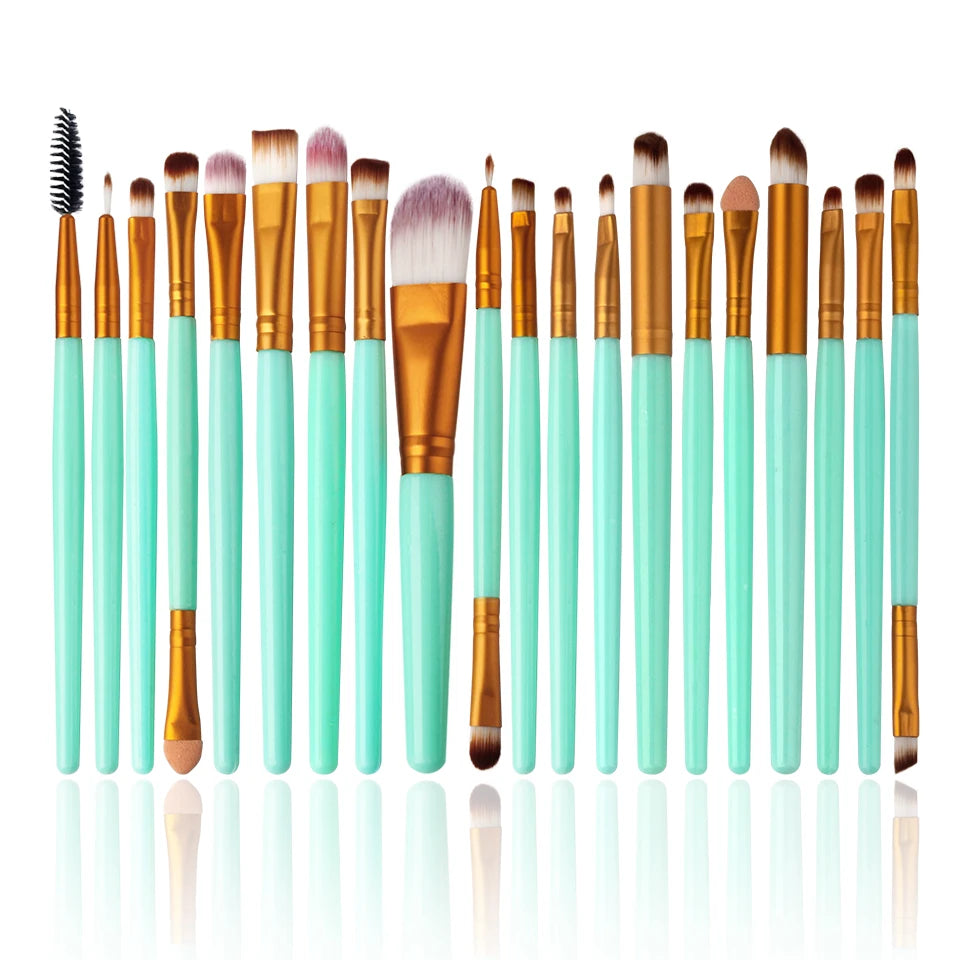 NEWCOME 20PCs Makeup Brush Set Cosmetict Makeup For Face Make Up Tools Women Beauty Professional Foundation Blush Eyeshadow