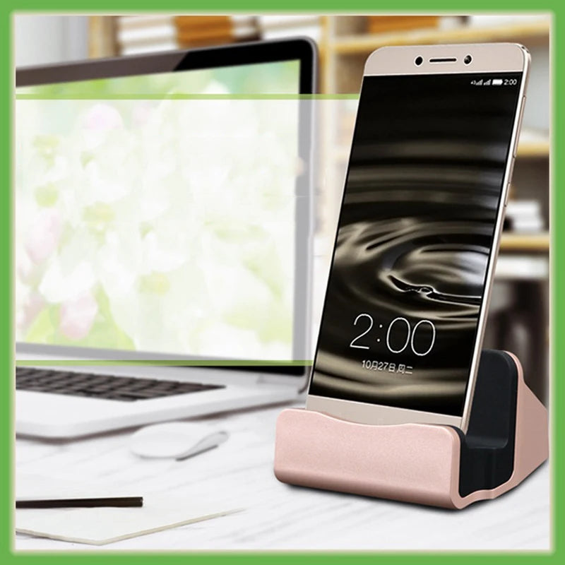 قاعدة شحن USB لسطح المكتب لأجهزة iPhone وXiaomi وSamsung والمزيد
