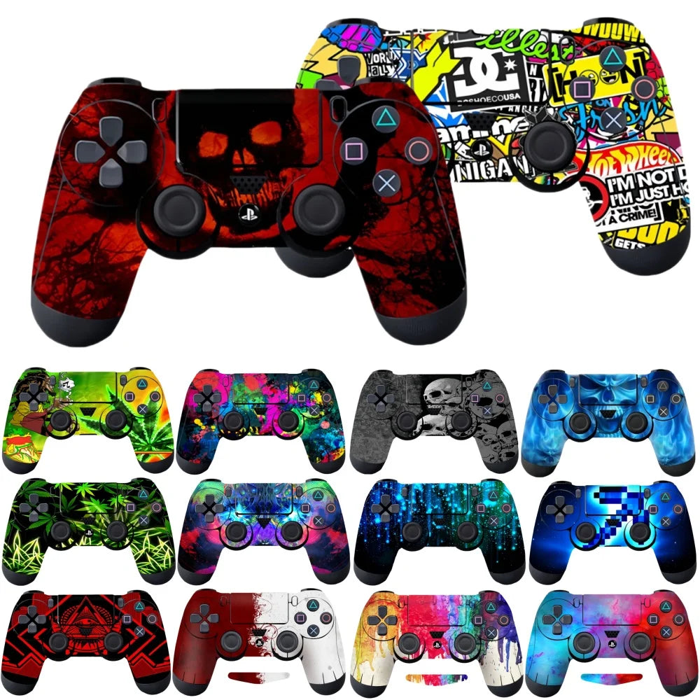 Grip & Style – Anti-Slip Skin Stickers for PS4/PS5 Controllers