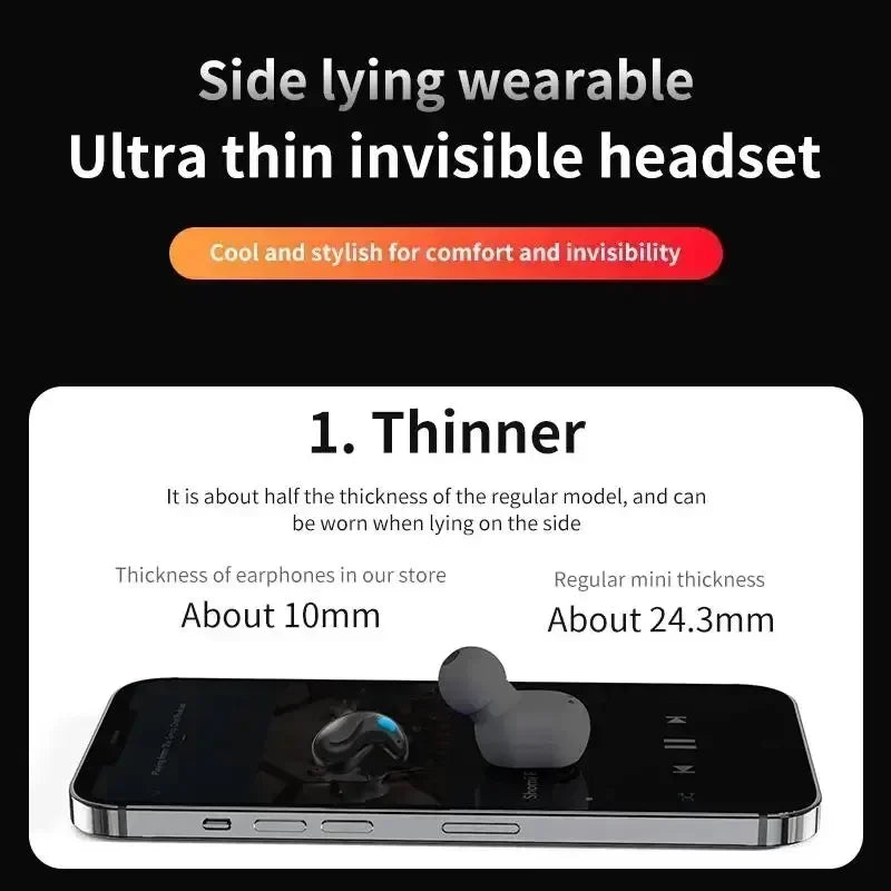 X55 Wireless Sleep Earphones β Noise Reduction & Bluetooth Headset