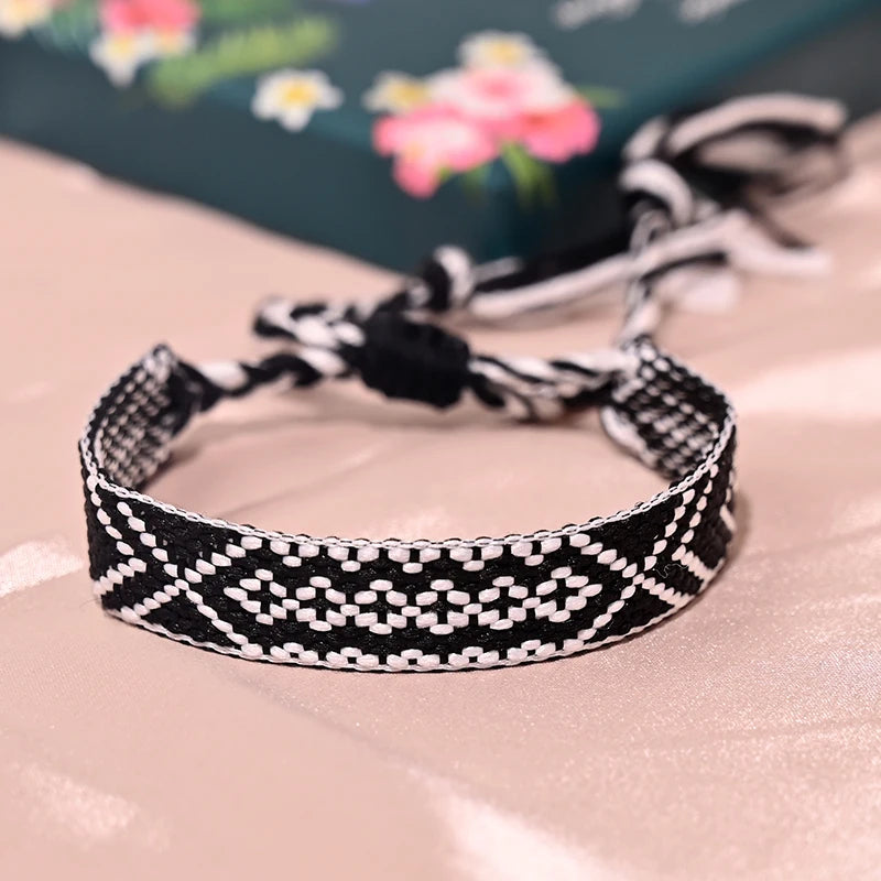 12 Colors Bohemia Friendship Tassel Bracelet for Women β Cotton Rope Weaving Fashion Beach Boho Bracelet