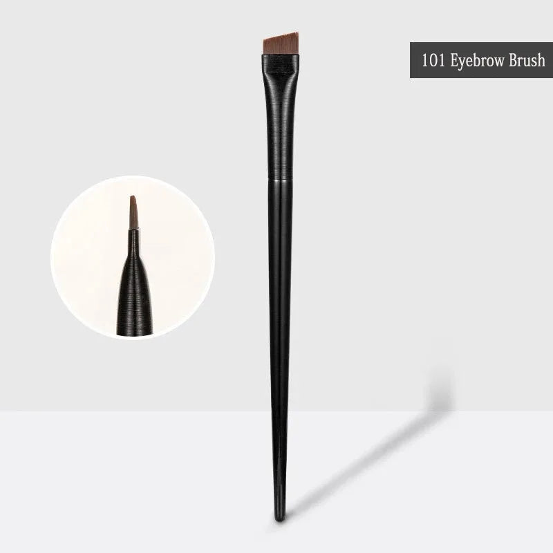 New 2 pieces/set eyebrow contour brush eyebrow eyeliner brush portable small angle eyebrow brush female makeup tool