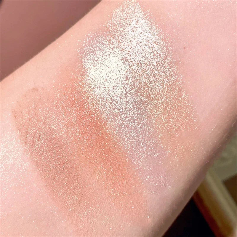 Emboss Style 10 Colors Eyeshadow Palette Glitter Highlighter Face Contour Blush Palette Matte Eyeshadow Women Beautiful Makeup