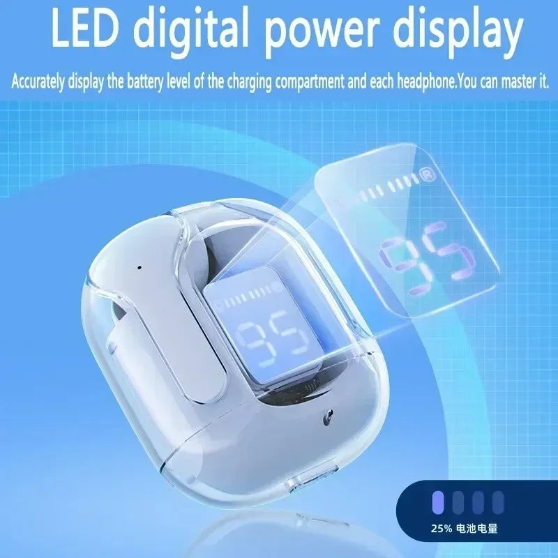 TWS Wireless Bluetooth Earphones - Noise Canceling, HiFi Stereo with Digital Display Charging Case