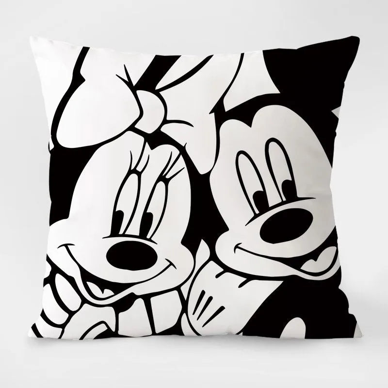 Disney Black & White Mickey Mouse Pillowcase – Stylish & Fun Home Décor