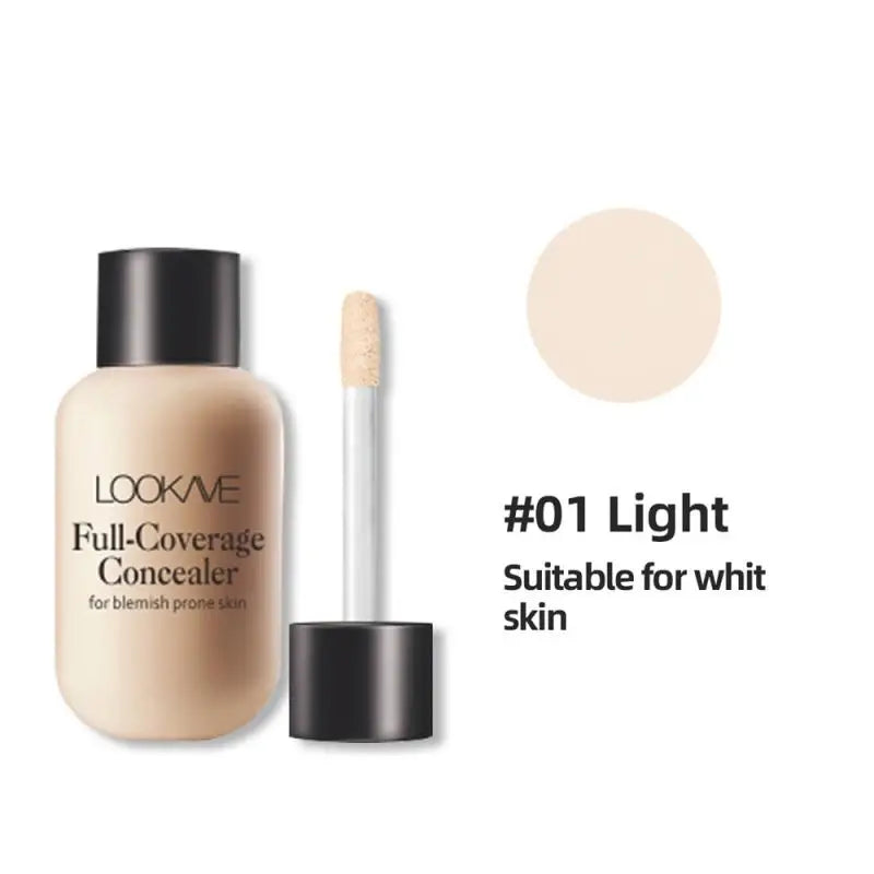 Face Foundation Makeup Base Cream Mineral Full Coverage Concealer No Cracking No Drying Waterproof Face Corrector