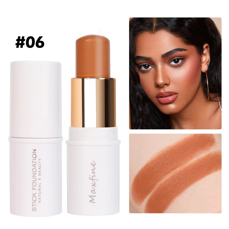 New 6 Color Foundation Stick Natural Lasting Waterproof Fashion Multi-functional Concealer Foundation Make-up for All Skin Types