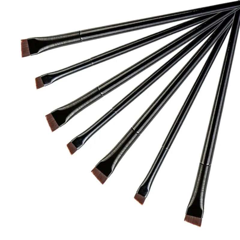 New 2 pieces/set eyebrow contour brush eyebrow eyeliner brush portable small angle eyebrow brush female makeup tool