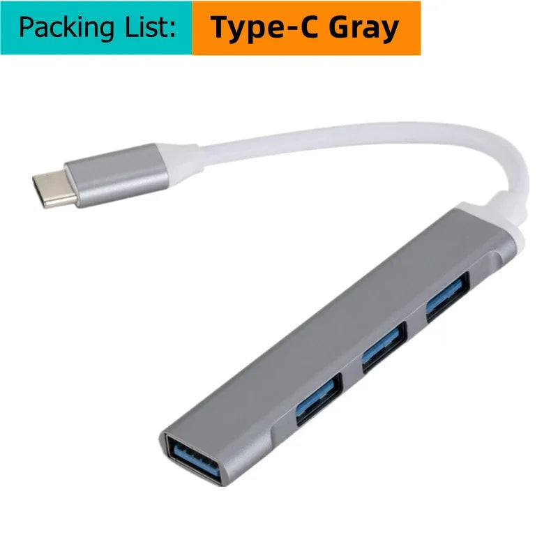 USB C HUB 3.0 – 4-Port Type-C Extender & Docking Station