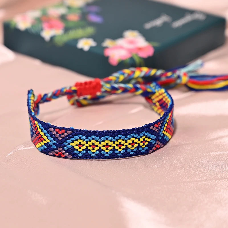 12 Colors Bohemia Friendship Tassel Bracelet for Women β Cotton Rope Weaving Fashion Beach Boho Bracelet