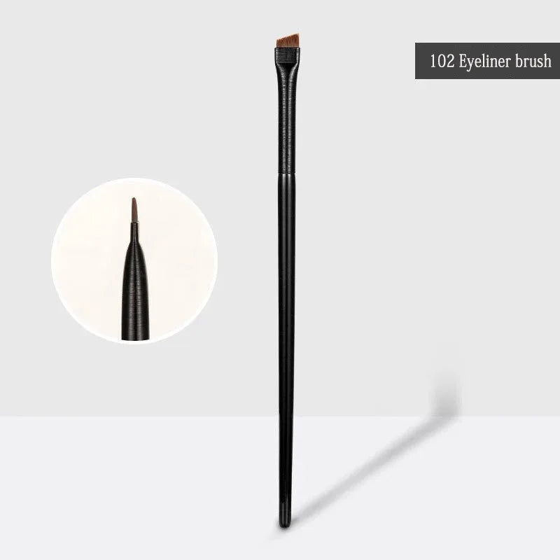 New 2 pieces/set eyebrow contour brush eyebrow eyeliner brush portable small angle eyebrow brush female makeup tool