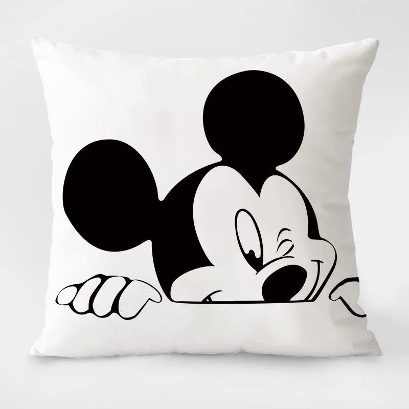 Disney Black & White Mickey Mouse Pillowcase – Stylish & Fun Home Décor