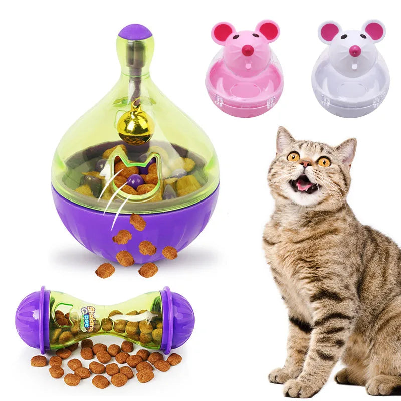 Interactive Cat Food Dispenser Toy β Tumbler Puzzle Ball for Smart Play πΎπ