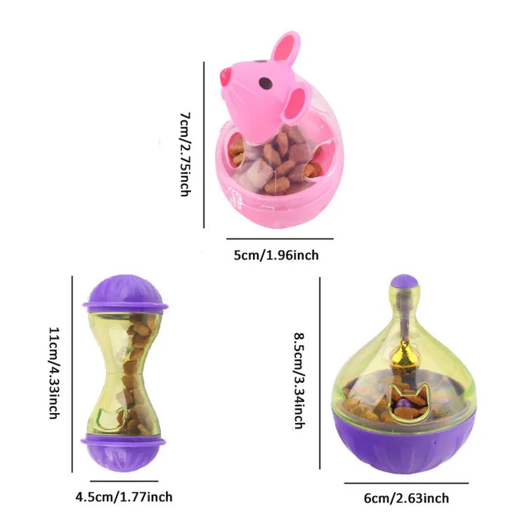 Interactive Cat Food Dispenser Toy β Tumbler Puzzle Ball for Smart Play πΎπ