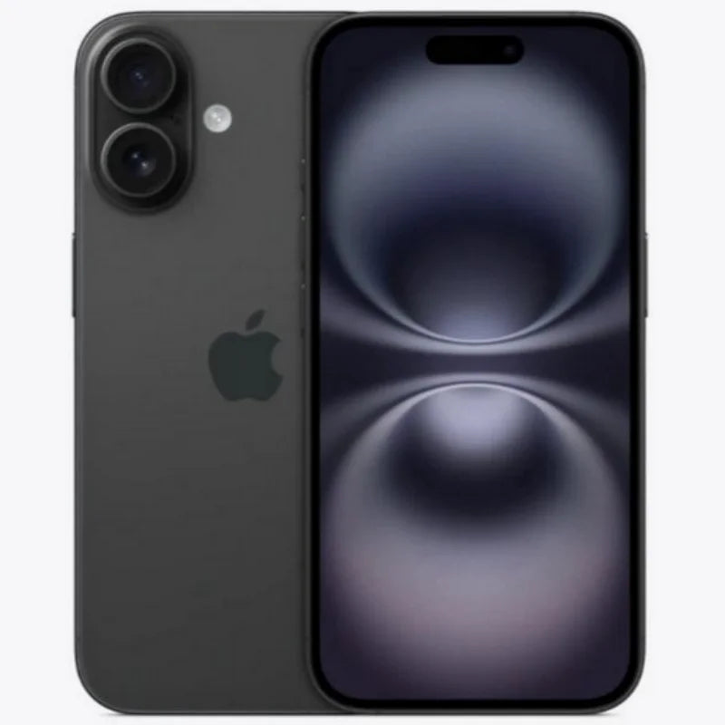 هاتف iPhone 16 الأصلي بشريحة مادية 6.1 بوصة A18 هاتف محمول 5G مفتوح من Apple Face ID 8GB + 128/256/512GB هاتف ذكي ثنائي الشريحة