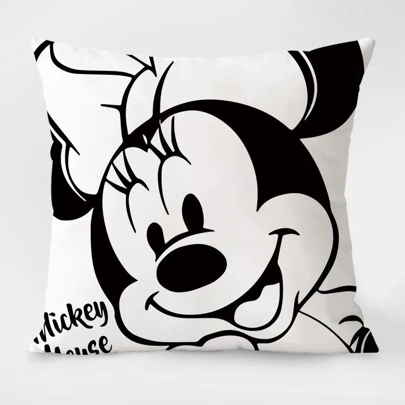 Disney Black & White Mickey Mouse Pillowcase – Stylish & Fun Home Décor