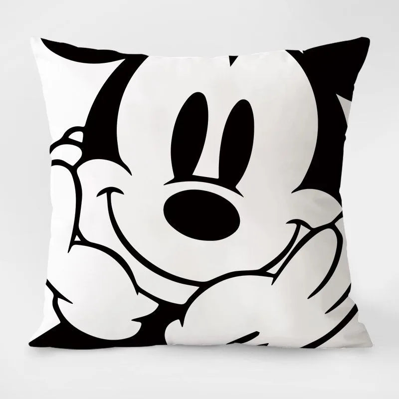Disney Black & White Mickey Mouse Pillowcase – Stylish & Fun Home Décor