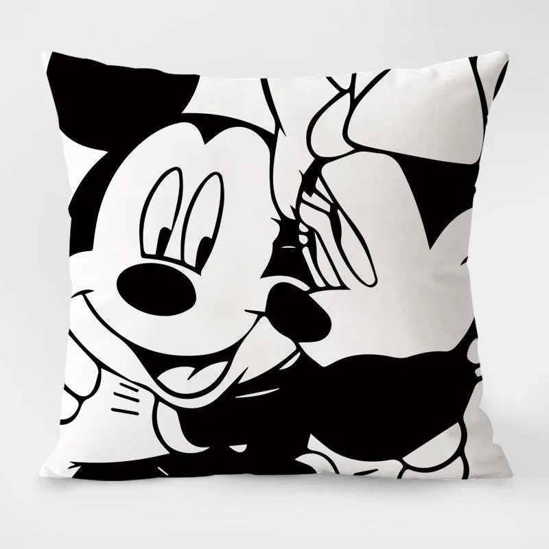 Disney Black & White Mickey Mouse Pillowcase – Stylish & Fun Home Décor