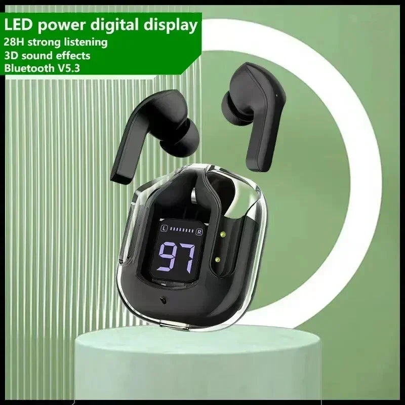 TWS Wireless Bluetooth Earphones - Noise Canceling, HiFi Stereo with Digital Display Charging Case