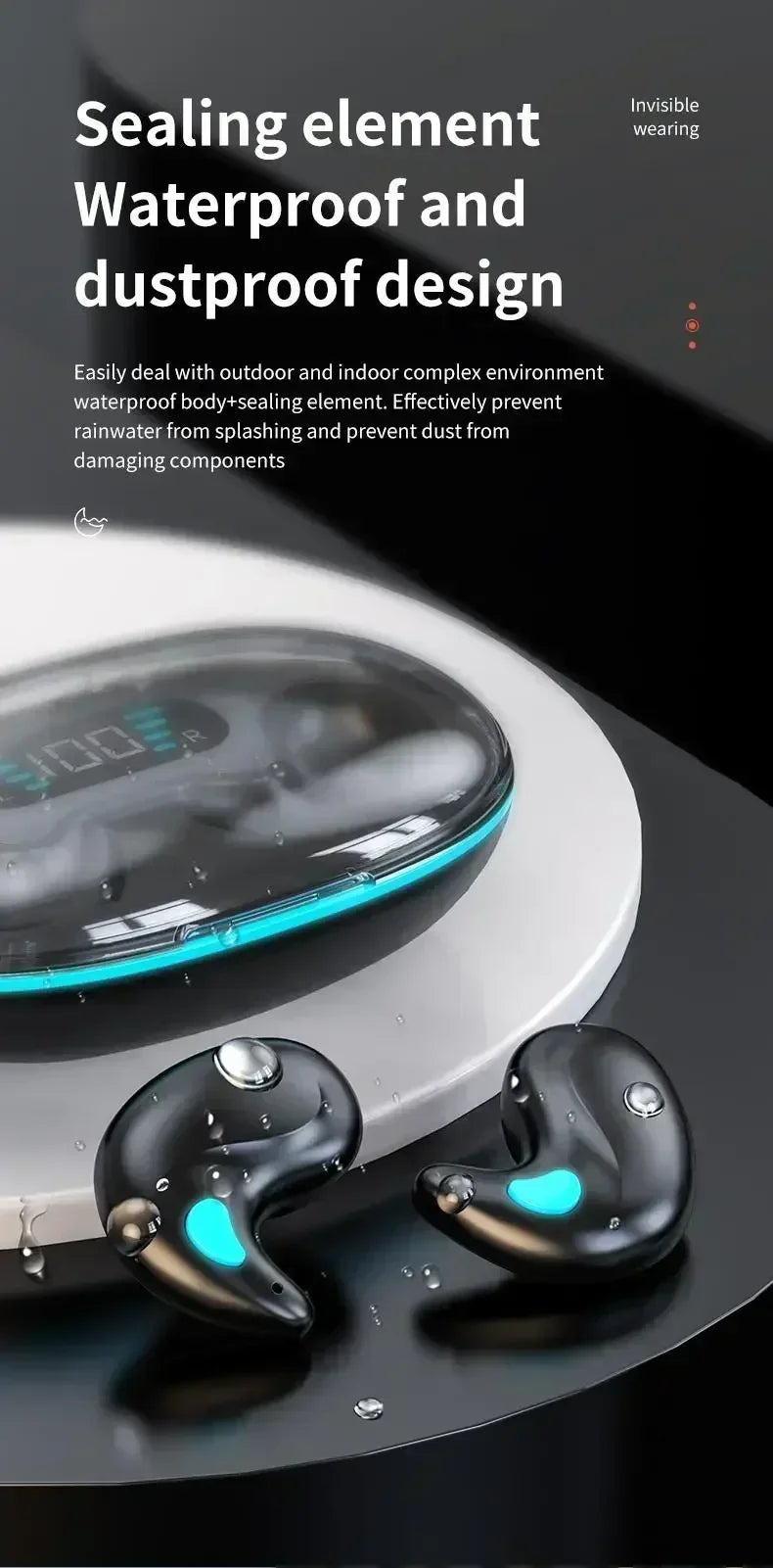 X55 Wireless Sleep Earphones β Noise Reduction & Bluetooth Headset