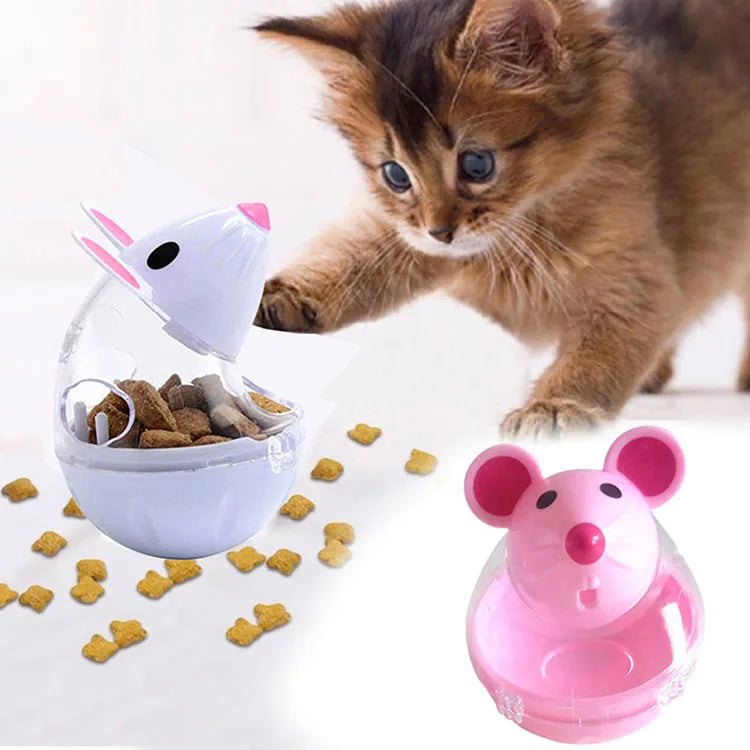 Interactive Cat Food Dispenser Toy β Tumbler Puzzle Ball for Smart Play πΎπ