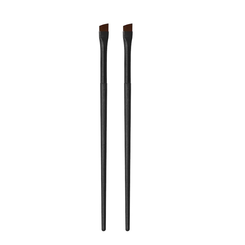 New 2 pieces/set eyebrow contour brush eyebrow eyeliner brush portable small angle eyebrow brush female makeup tool