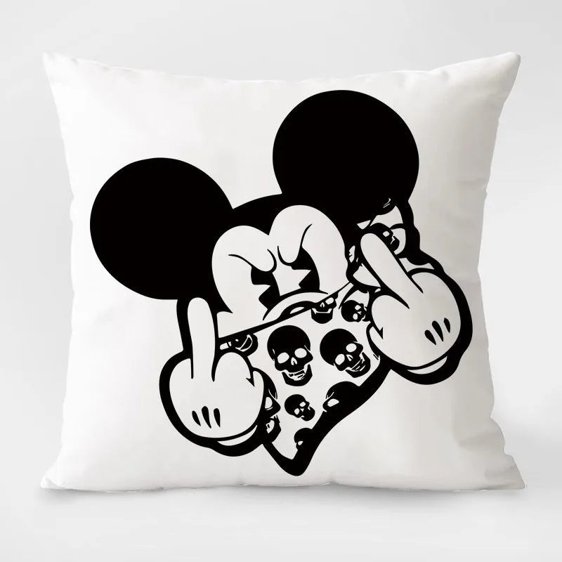 Disney Black & White Mickey Mouse Pillowcase – Stylish & Fun Home Décor