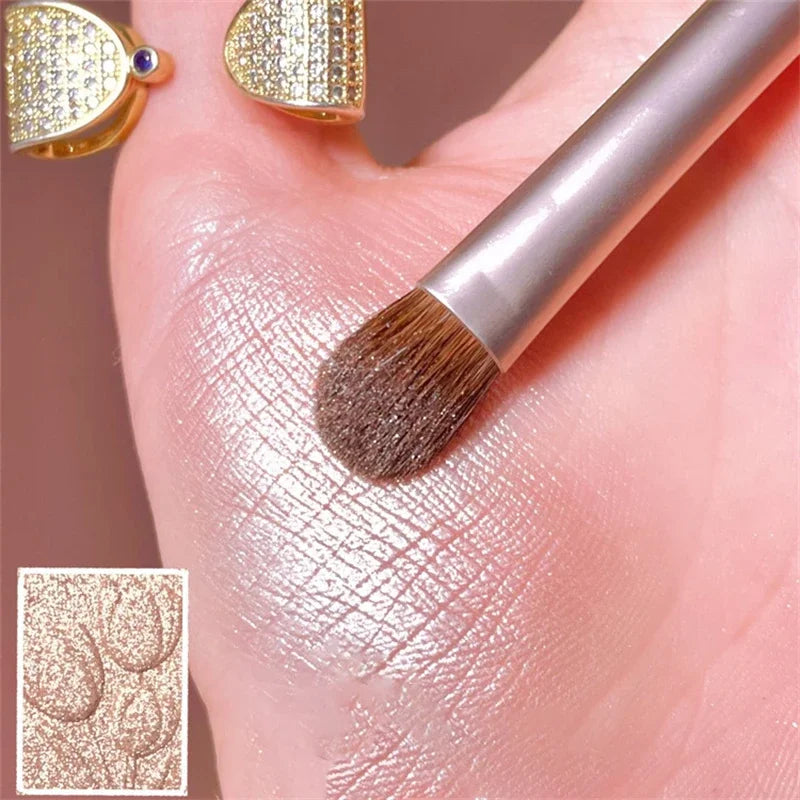 Emboss Style 10 Colors Eyeshadow Palette Glitter Highlighter Face Contour Blush Palette Matte Eyeshadow Women Beautiful Makeup