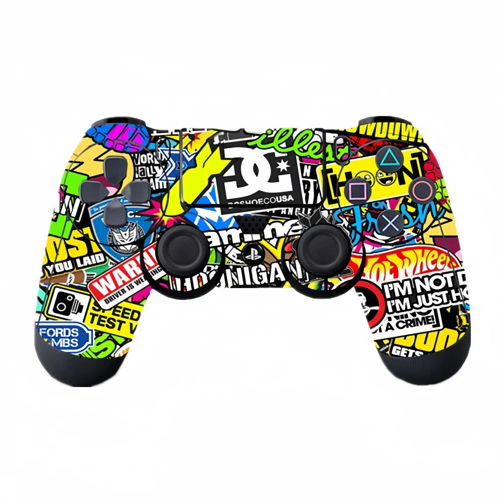 Grip & Style – Anti-Slip Skin Stickers for PS4/PS5 Controllers