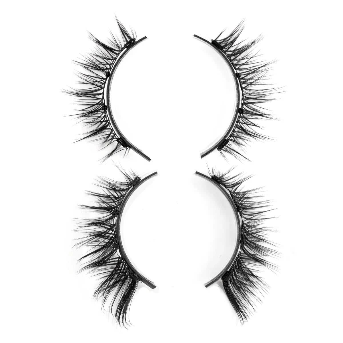 Magnetic Eyelashes 1/2 Pairs Handmade 3D Mink Lashes Reusable False Eyelashes Set Natural Long Fake Eyelash Makeup Tweezers Tool