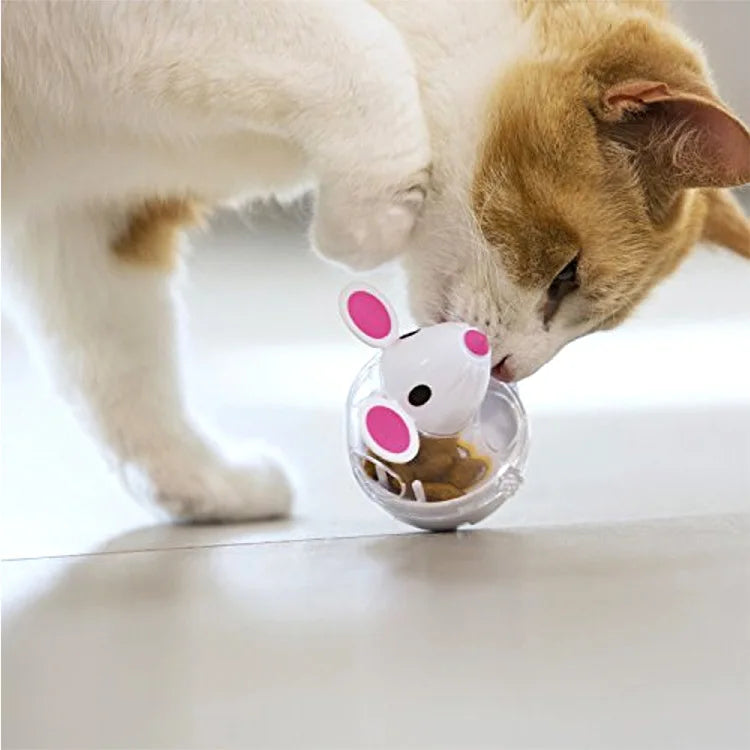 Interactive Cat Food Dispenser Toy β Tumbler Puzzle Ball for Smart Play πΎπ