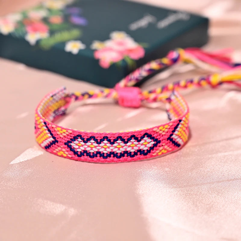 12 Colors Bohemia Friendship Tassel Bracelet for Women β Cotton Rope Weaving Fashion Beach Boho Bracelet