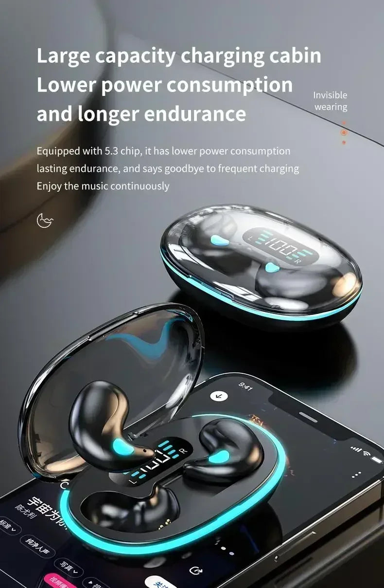 X55 Wireless Sleep Earphones β Noise Reduction & Bluetooth Headset