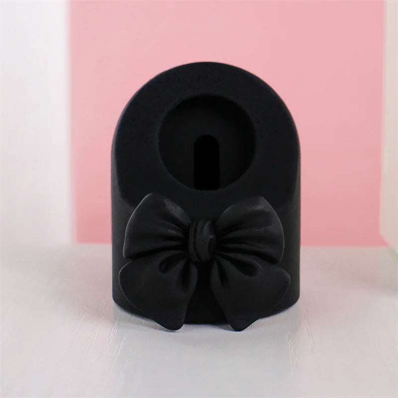 Cute 3D Bowknot Pink Wireless Charger Stand for Apple Watch