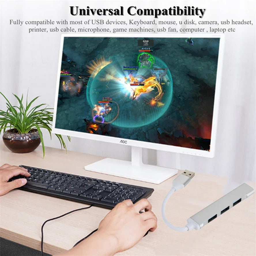 USB C HUB 3.0 – 4-Port Type-C Extender & Docking Station