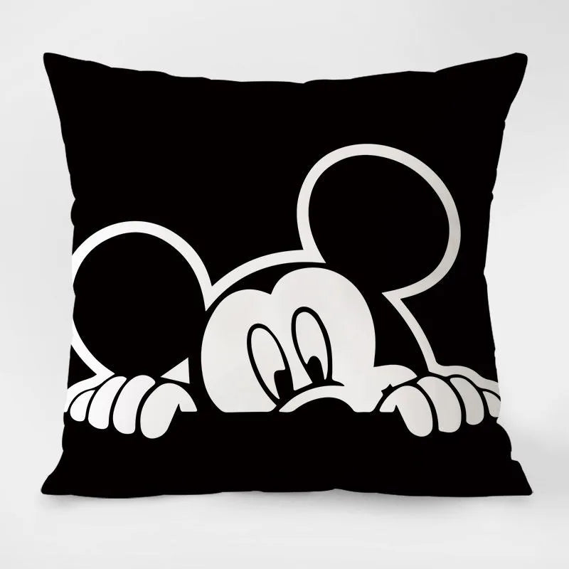 Disney Black & White Mickey Mouse Pillowcase – Stylish & Fun Home Décor