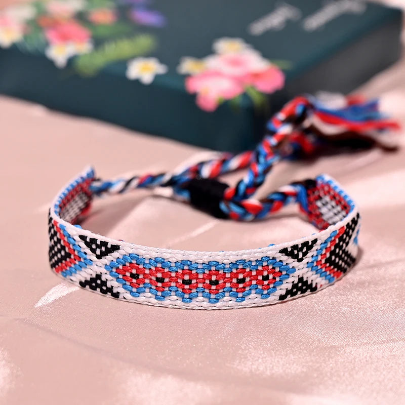12 Colors Bohemia Friendship Tassel Bracelet for Women β Cotton Rope Weaving Fashion Beach Boho Bracelet