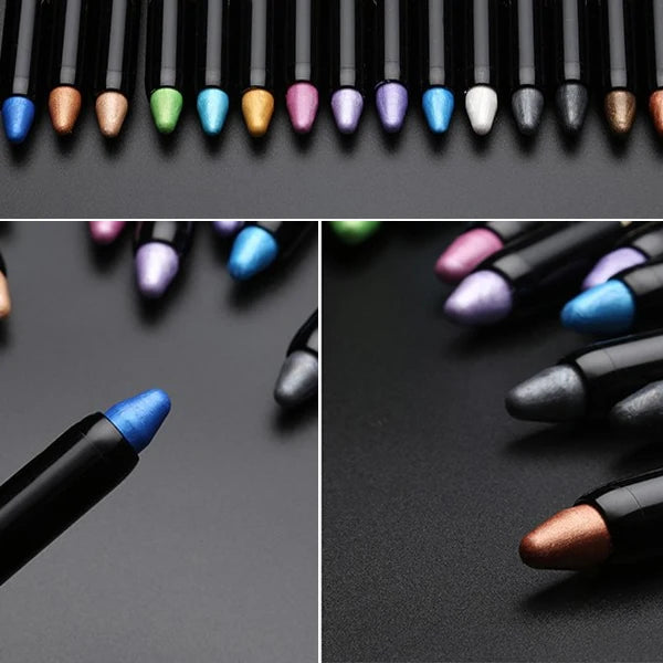 Pearlescent silkworm eyeshadow pen lasting waterproof and not blooming Shiny pearlescent gel pen 16 color eye shadow pen