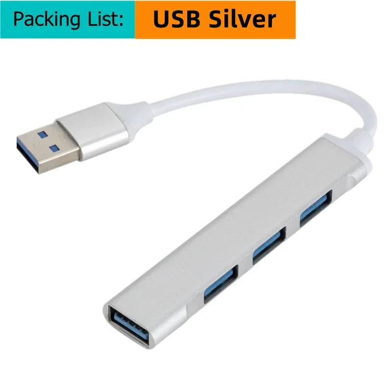 USB C HUB 3.0 – 4-Port Type-C Extender & Docking Station