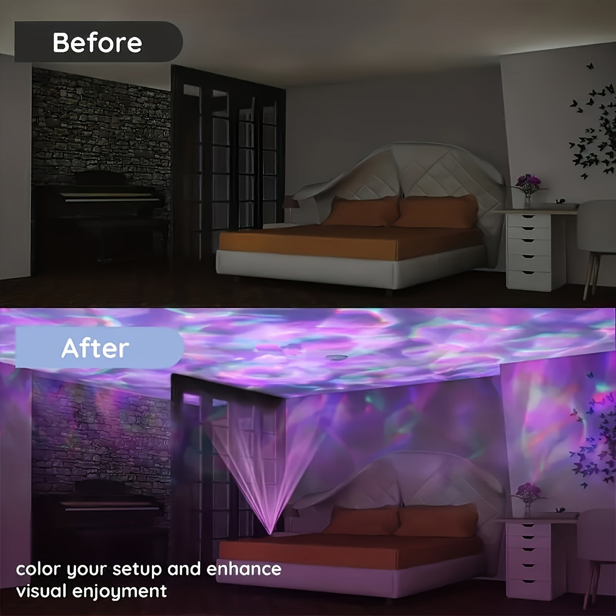 Aurora Wave Projector – Light Up Your Nights with Ocean & Sky Magic