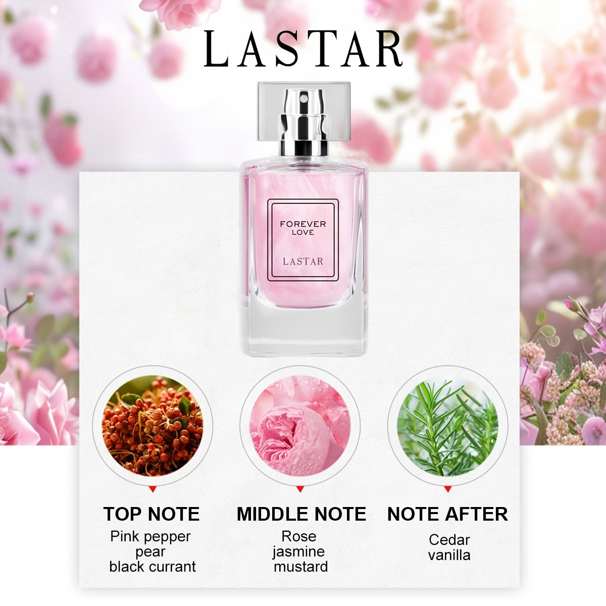 عطر لاستار النسائي – عطر الزهور الأنيق، 50 مل 🌹✨