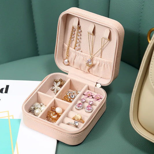 Mini Jewelry Storage Box – Portable & Stylish Organizer for Women