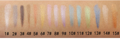 Pearlescent silkworm eyeshadow pen lasting waterproof and not blooming Shiny pearlescent gel pen 16 color eye shadow pen