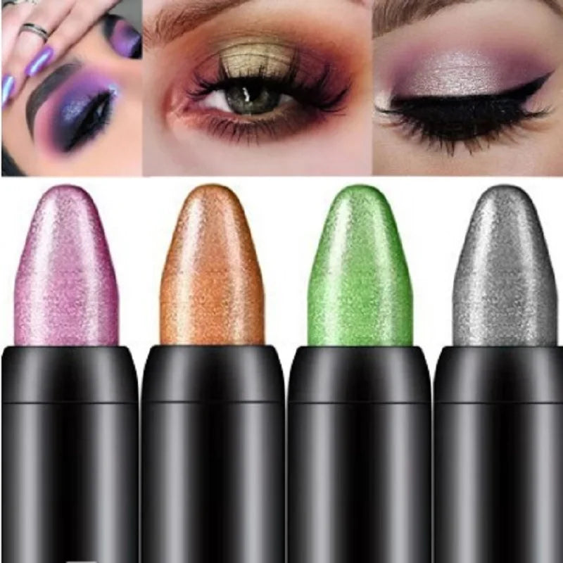 Pearlescent silkworm eyeshadow pen lasting waterproof and not blooming Shiny pearlescent gel pen 16 color eye shadow pen